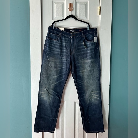 ALESBURY Other - Red Ale by Alesbury Relaxed Fit Dark Blue Jeans for Men